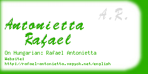 antonietta rafael business card